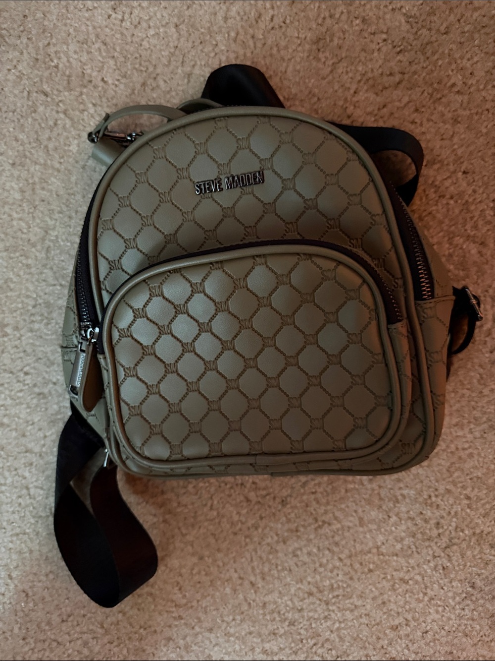 Steve Madden Green mini backpack